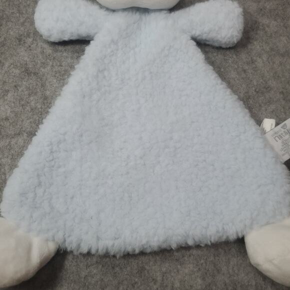 Demdaco Nat & Jules Light Blue Puppy Dog Lovey 11 Inch Rattle Plush Baby Toy - Picture 7 of 9